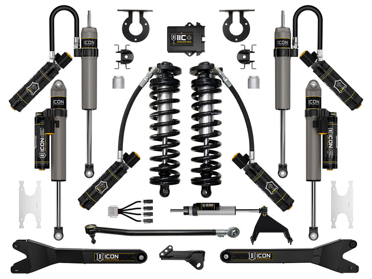 ICON 2023-2026 Ford F-250/F-350 Super Duty 4WD, 2.5-3" Lift, Stage 7 Coilover Conversion System with Radius Arms