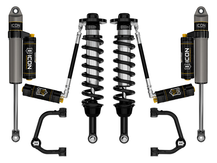 ICON 2021-2025 Ford F-150 4WD, 2.75-3.5" Lift, Stage 4 Suspension System, Tubular, CDCV
