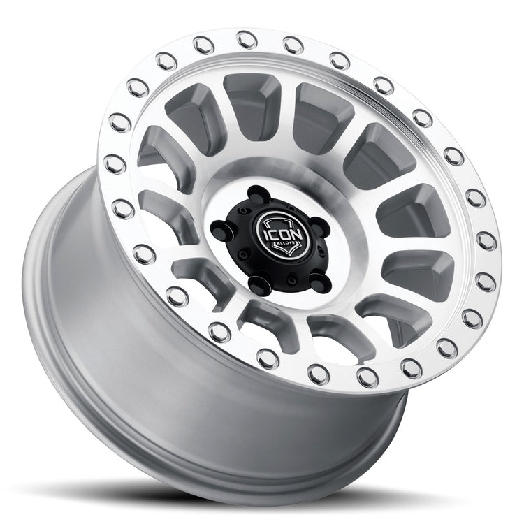 ICON Alloys Hulse, Silver Machined, 18 x 9 / 5 x 150, 25mm Offset, 6" BS