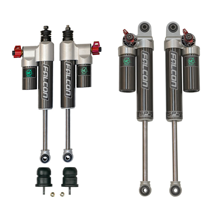Van Compass Falcon 3.3 Fast Adjust Front & Rear Shocks W/ Sumo Springs, Mid/Heavy Rear Tune, Sprinter 4X4/Awd 2500, Complete System