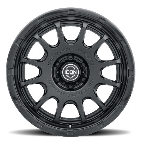 ICON Alloys Rancho, Double Black, 20 x 9 / 5 x 150, 16mm Offset, 5.625" BS