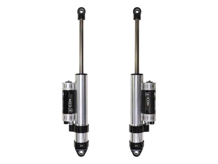 ICON 2019-2026 Chevrolet Silverado 1500/GMC Sierra 1500, 0-2" Lift, Rear, V.S. 2.5 Aluminum Series Shock Absorbers, Piggyback Reservoir w/ CDCV, Pair