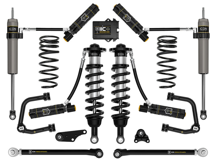 ICON 2024-2026 Toyota Tacoma 1.25-3" Lift, Stage 10 Suspension System, Tubular, Overland Rear Springs