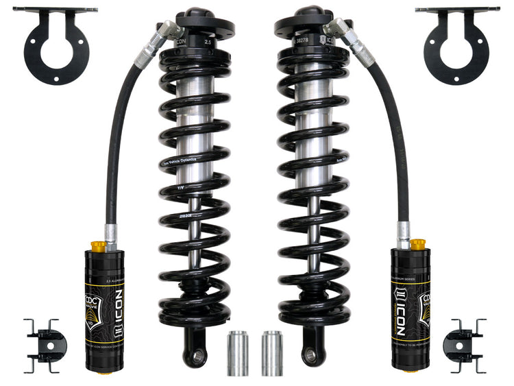 ICON 2005-2026 Ford F-250/F-350 Super Duty 4WD, 4-5.5” Lift, Front, V.S. 2.5 Series Coilover Conversion Kit, Remote Reservoir w/ CDCV