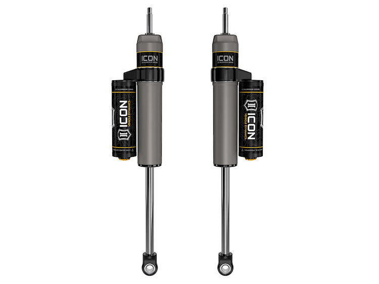 ICON 2005-2025 Ford F-250/F-350 Super Duty 4WD, 7” Lift, Front, V.S. 2.5 Aluminum Series Shock Absorbers, Piggyback Reservoir, Pair