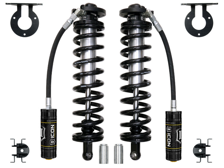 ICON 2005-2026 Ford F-250/F-350 Super Duty 4WD, 4-5.5” Lift, Front, V.S. 2.5 Series Coilover Conversion Kit, Remote Reservoir