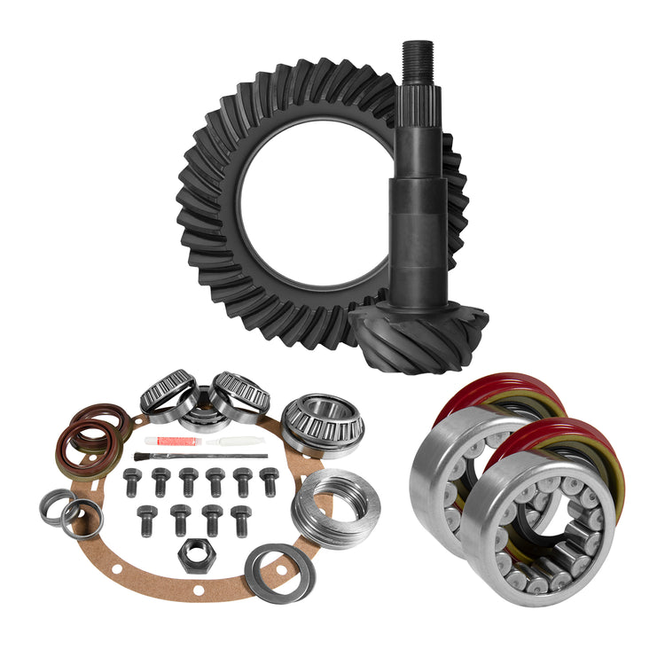 8.6" GM 3.42 Rear Ring & Pinion, Install Kit, Axle Bearings & Seal