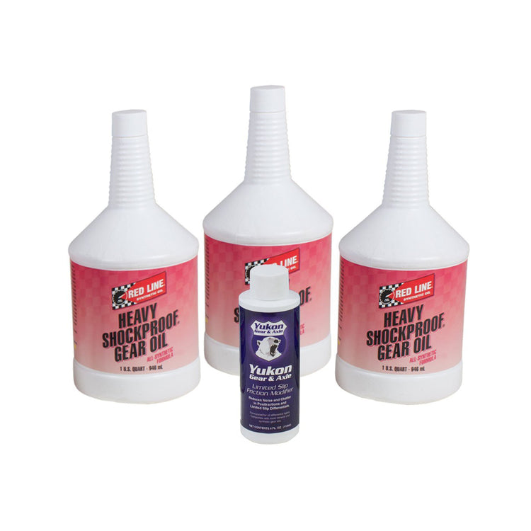 3 Qt. REDLINE SYNTHETIC "SHOCK PROOF" OIL W/ POSI ADDITIVE, GL-5