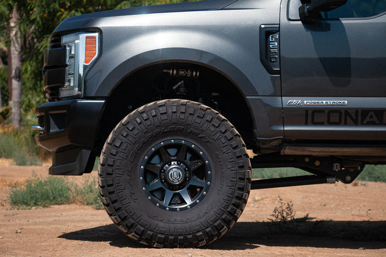 ICON Alloys Rebound HD, Satin Black, 17 x 8.5 / 8 x 170, 6mm Offset, 5" Backspace