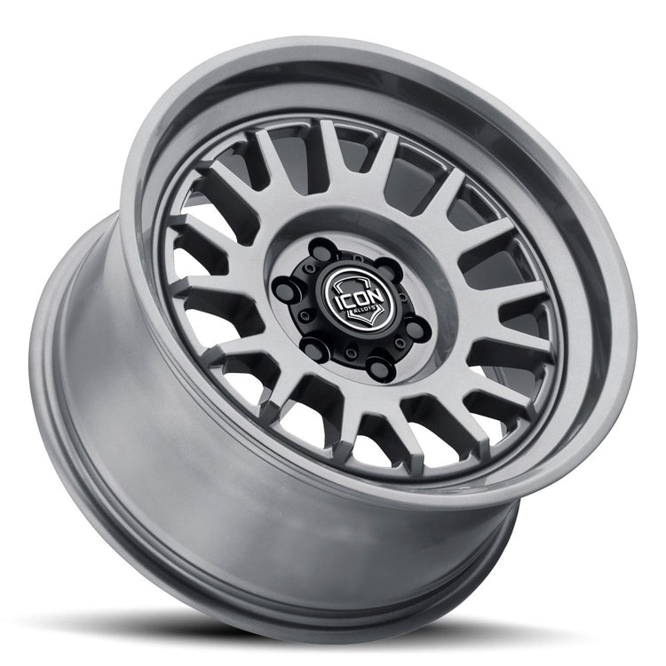 ICON Alloys Anza, Gun Metal, 17 x 8.5 / 6 x 135, 6mm Offset, 5" Backspace