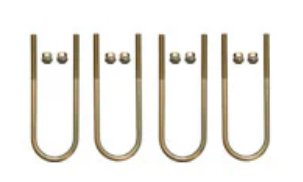 Van Compass U-Bolts And Nuts, Wrapped Set 3.25" Tube Dia X 9" Long