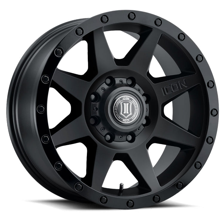 ICON Alloys Rebound HD, Double Black, 17 x 8.5 / 8 x 170, 6mm Offset, 5" Backspace