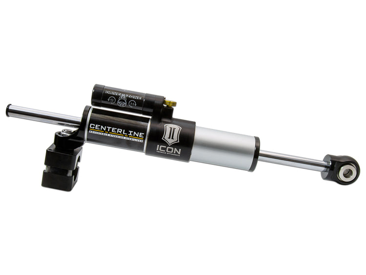 ICON 1997-2023 Nissan Patrol Y61, Centerline Steering Stabilizer, Piggyback Reservoir, Adjustable
