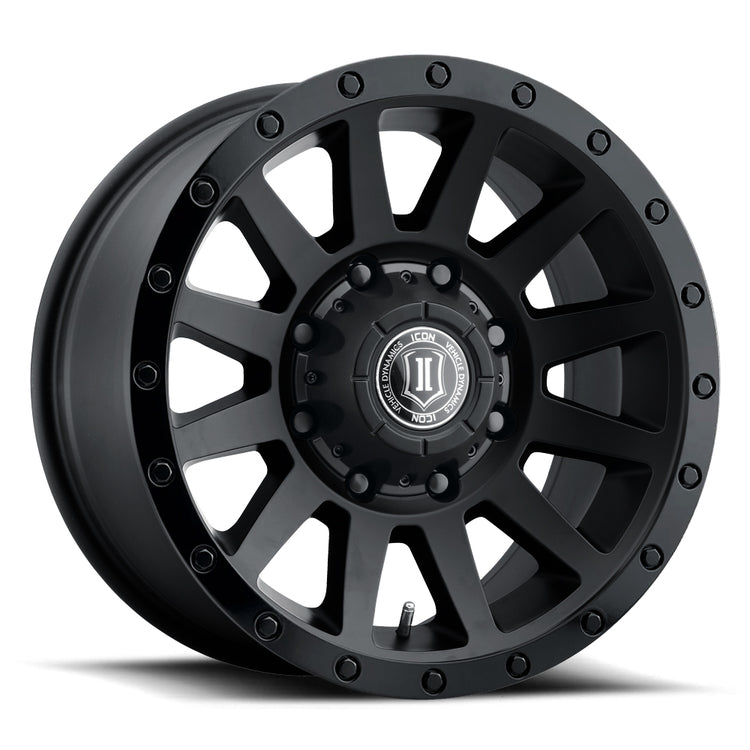 ICON Alloys Compression HD, Double Black, 18 x 9 / 8 x 170, 6mm Offset, 5.25" BS