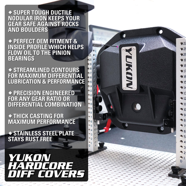 Yukon Hardcore Nodular Iron Cover for Chrysler 9.25” Rear Differential
