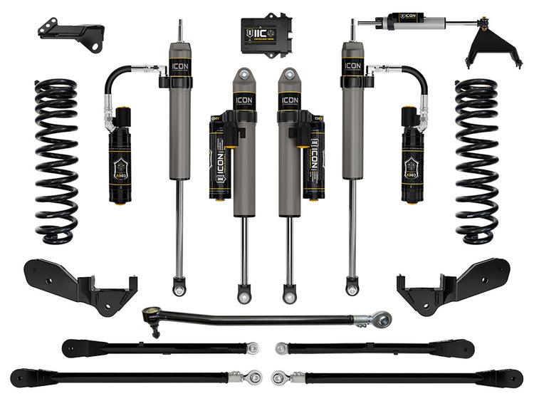 ICON 2023-2026 Ford F-250/F-350 Super Duty 4WD, Diesel, 2.5" Lift, Stage 6 Suspension System w/ 4-Link