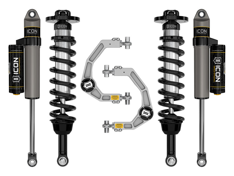 ICON 2021-2025 Ford F-150 4WD, 2.75-3.5" Lift, Stage 2 Suspension System, Billet