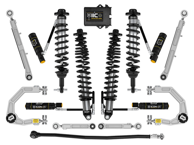 ICON 2021-2026 Ford Bronco, Non-Sasquatch, 3-4" Lift, Stage 8 Suspension System, Billet