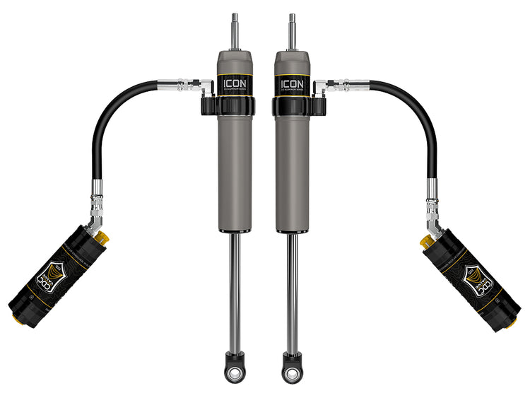ICON 2024-2026 Toyota Tacoma, 0-1” Lift, Rear, V.S. 2.5 Aluminum Series Shock Absorbers, Remote Reservoir w/ CDCV, Pair