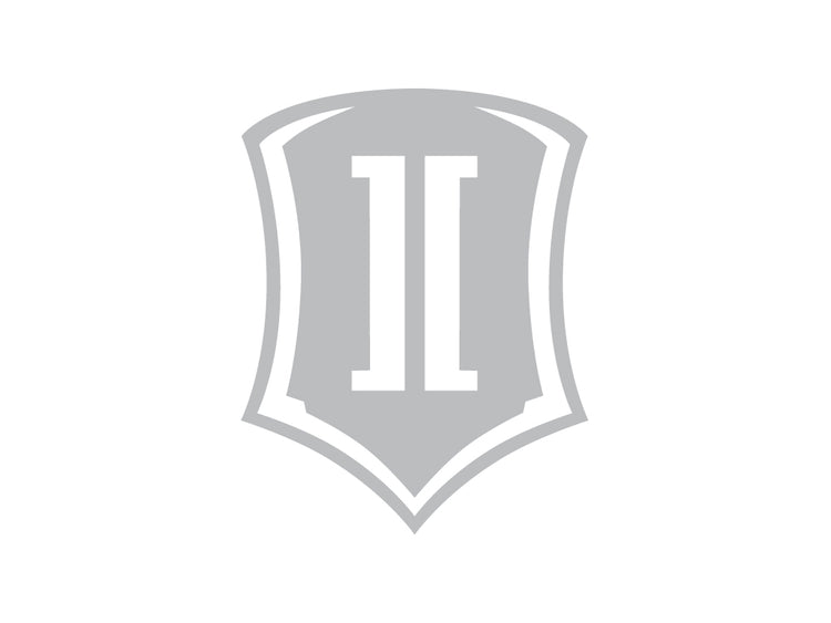 ICON Vehicle Dynamics Shield Logo Sticker, Silver, 10” Tall