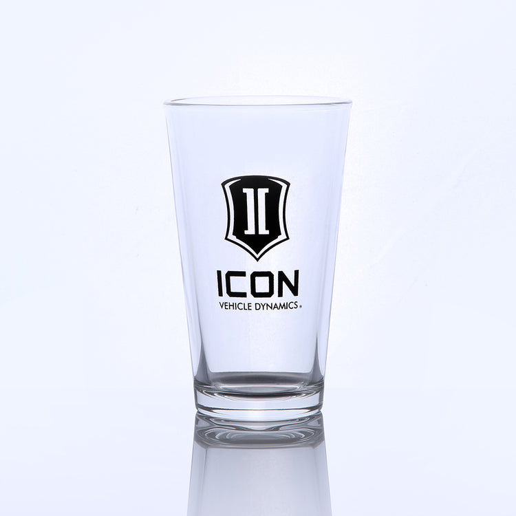 ICON 16-Ounce Pint Class w/ Stacked Logo