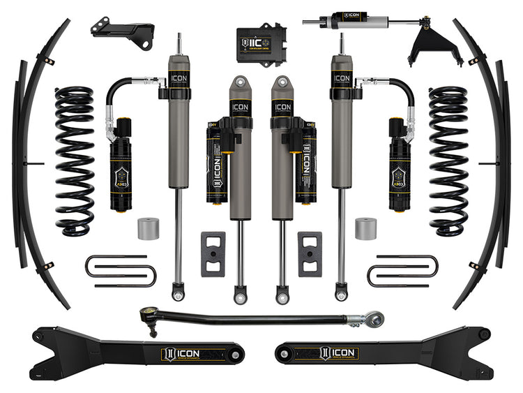 ICON 2023-2026 Ford F-250/F-350 Super Duty 4WD, Diesel, 2.5" Lift, Stage 6 Suspension System w/ Radius Arms and Expansion Packs