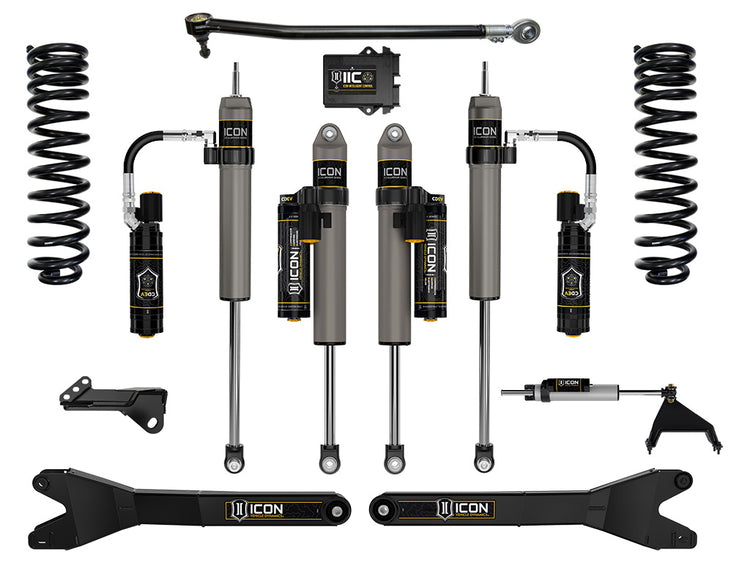 ICON 2023-2026 Ford F-250/F-350 Super Duty 4WD, Diesel, 2.5" Lift, Stage 6 Suspension System w/ Radius Arms