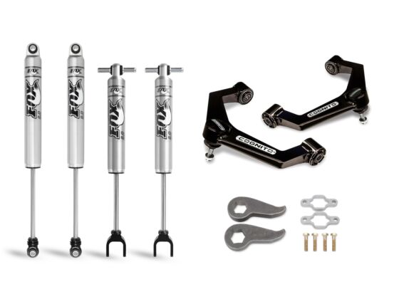Cognito 3-Inch Performance Leveling Kit with Fox PS 2.0 IFP Shocks for 2011-2019 Silverado/Sierra 2500/3500 2WD/4WD