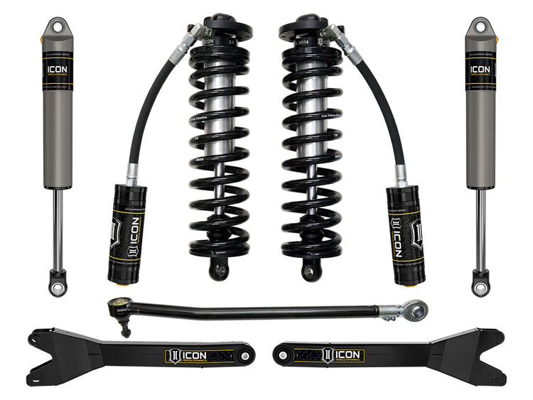ICON 2023-2026 Ford F-250/F-350 Super Duty 4WD, 2.5-3" Lift, Stage 2 Coilover Conversion System w/ Radius Arms