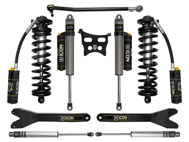 ICON 2023-2026 Ford F-250/F-350 Super Duty 4WD, 2.5-3" Lift, Stage 4 Coilover Conversion System with Radius Arms