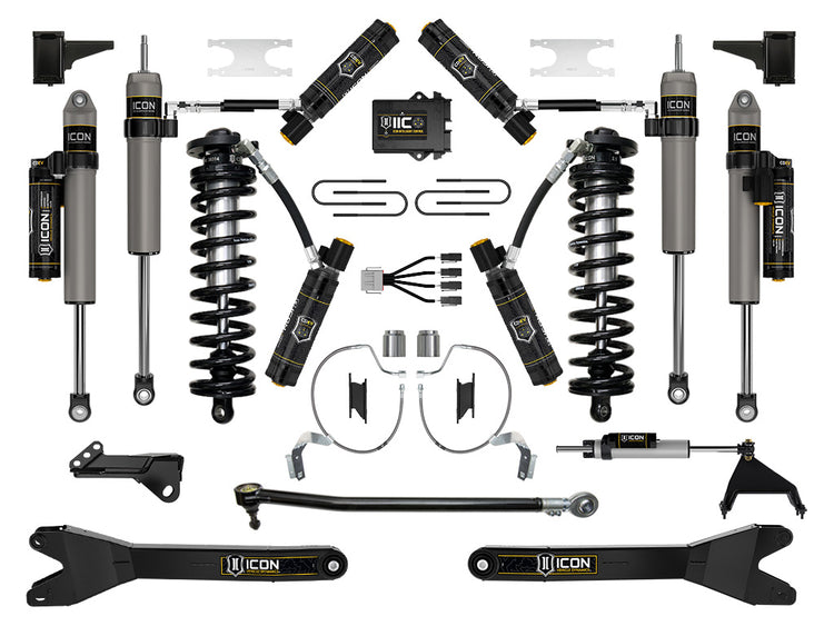 ICON 2023-2026 Ford F-250/F-350 Super Duty 4WD, 4-5.5" Lift, Stage 9 Coilover Conversion System w/ Radius Arms