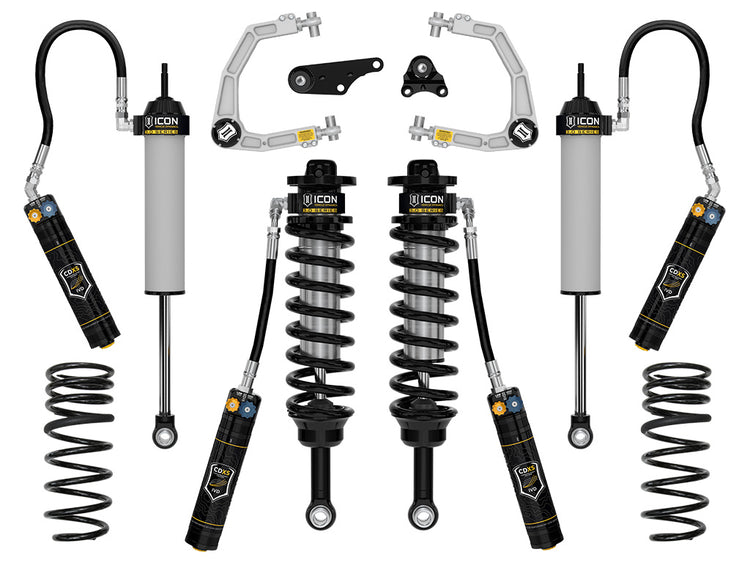 ICON 2025-2026 Toyota 4Runner 4WD, Hybrid, 2.25-3" Lift, Stage 1 3.0 Suspension System w/ CDXS, Billet