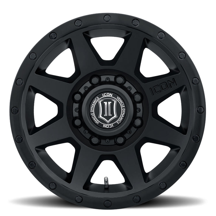 ICON Alloys Rebound HD, Double Black, 17 x 8.5 / 8 x 170, 6mm Offset, 5" Backspace