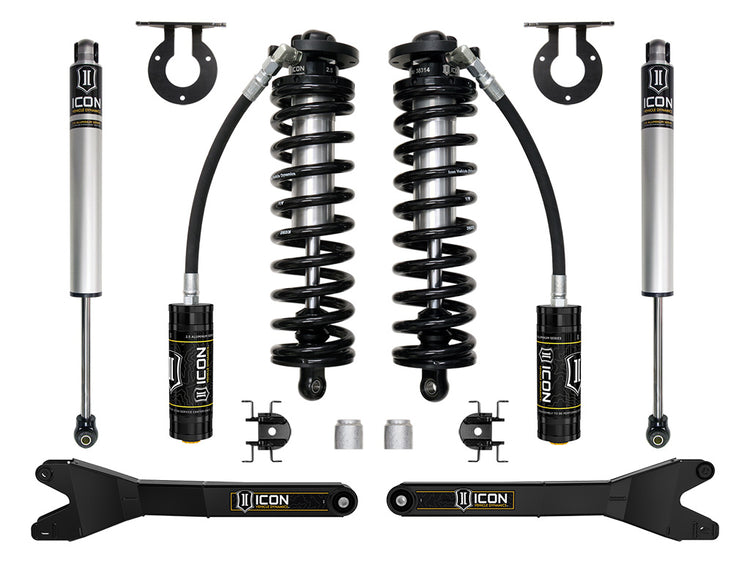 ICON 2023-2026 Ford F-250/F-350/F-450 Super Duty 4WD, 2.5-3" Lift, Stage 1 Coilover Conversion System w/ Radius Arms