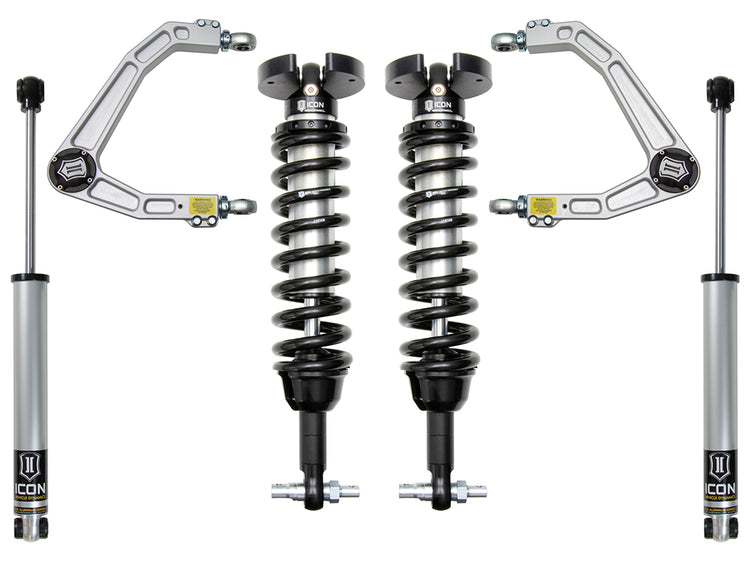 ICON 2019-2026 Chevrolet Silverado 1500/GMC Sierra 1500, 1.5-3.5" Lift, Stage 2 Suspension System, Billet