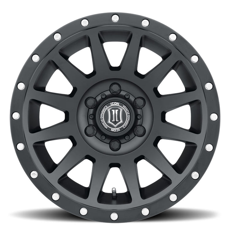 ICON Alloys Compression, Satin Black, 18 x 9 / 6 x 135, 6mm Offset, 5.25" BS
