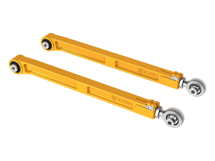 ICON 2024-2025 Toyota Land Cruiser 250 Series/2024-2026 Lexus GX550/2025-2026 Toyota 4Runner, Rear, Billet Lower Link Kit, Gold Anodizing