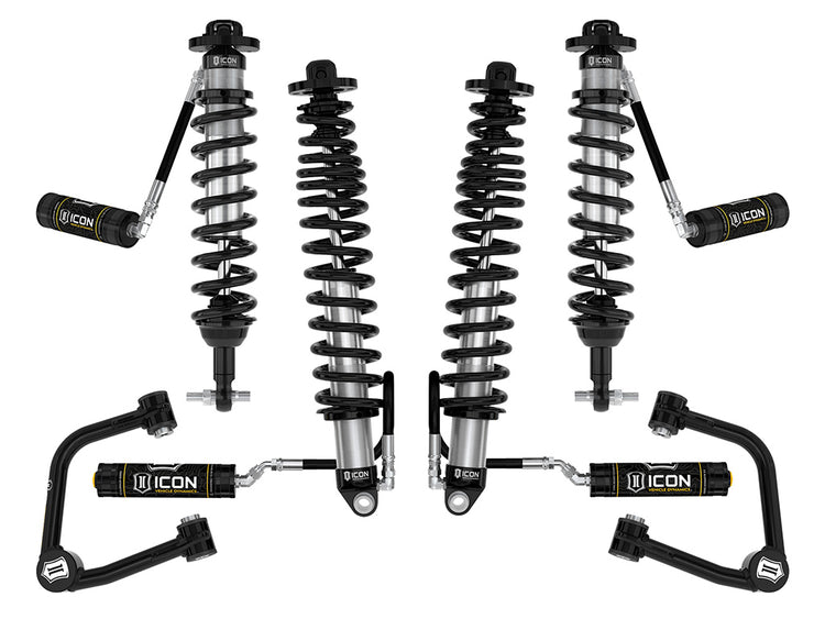 ICON 2021-2026 Ford Bronco, Sasquatch, 2-3" Lift, Stage 4 Suspension System, Tubular, Heavy Rate Rear Springs