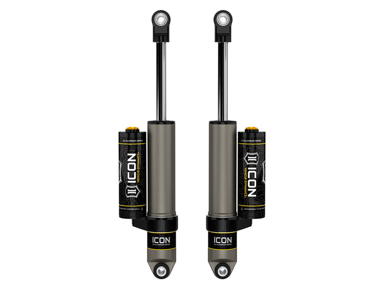 ICON 2019-2026 Chevrolet Silverado 1500/GMC Sierra 1500, 0-2" Lift, Rear, V.S. 2.5 Aluminum Series Shock Absorbers, Piggyback Reservoir, Pair