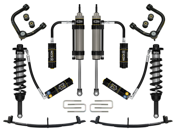 ICON 2005-2015 Toyota Tacoma 0-3.5" Lift/2016-2023 Tacoma 0-2.75" Lift, Stage 7 Suspension System, Tubular, CDCV