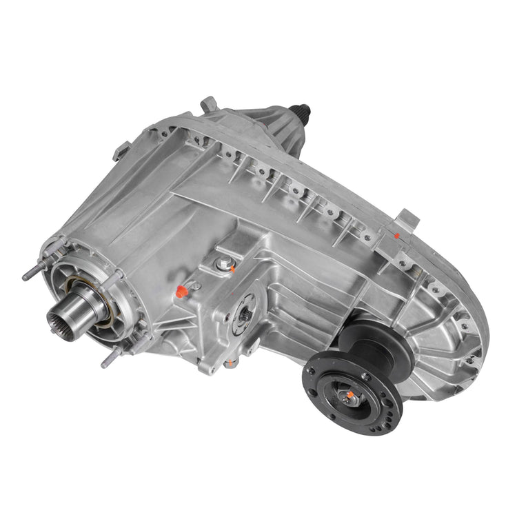 Remanufactured NP273 Transfer Case, Upgraded Heavy Duty Replacement, 2007-11 Dodge Ram 3500, Automaitc Transmission Except 6.7L Diesel, Bolt On Rear Yoke, Splined Shift Shaft