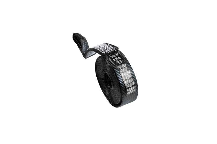 BulletProof Medium Duty 2.5" Tow Strap - Branded Black