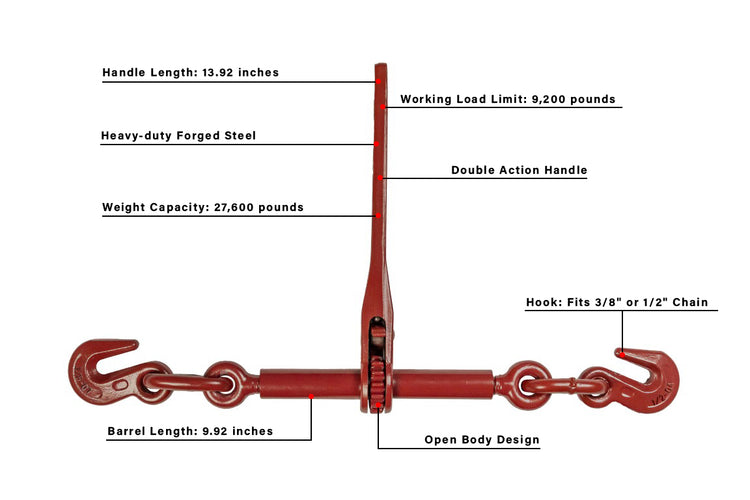 BulletProof Heavy Duty 3/8" - 1/2" Ratchet Binder