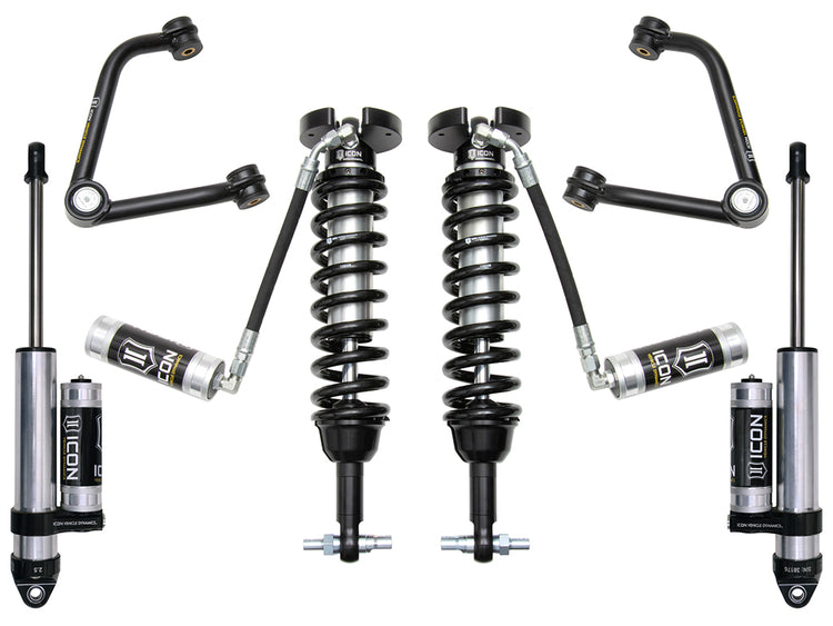 ICON 2019-2026 Chevrolet Silverado 1500/GMC Sierra 1500, 1.5-3.5" Lift, Stage 3 Suspension System, Tubular