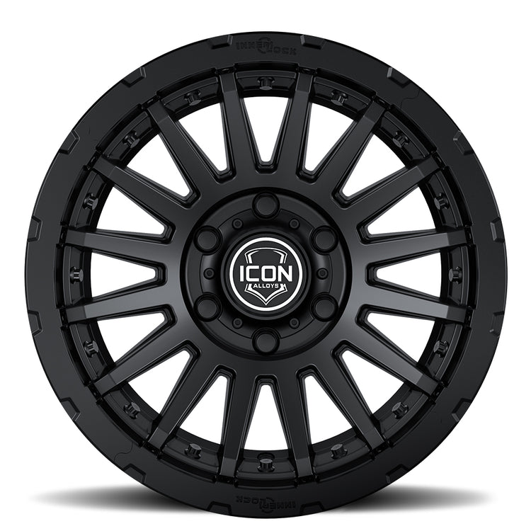 ICON Alloys Recon Pro, Satin Black, 17 x 8.5 / 8 x 170, 6mm Offset, 5" Backspace