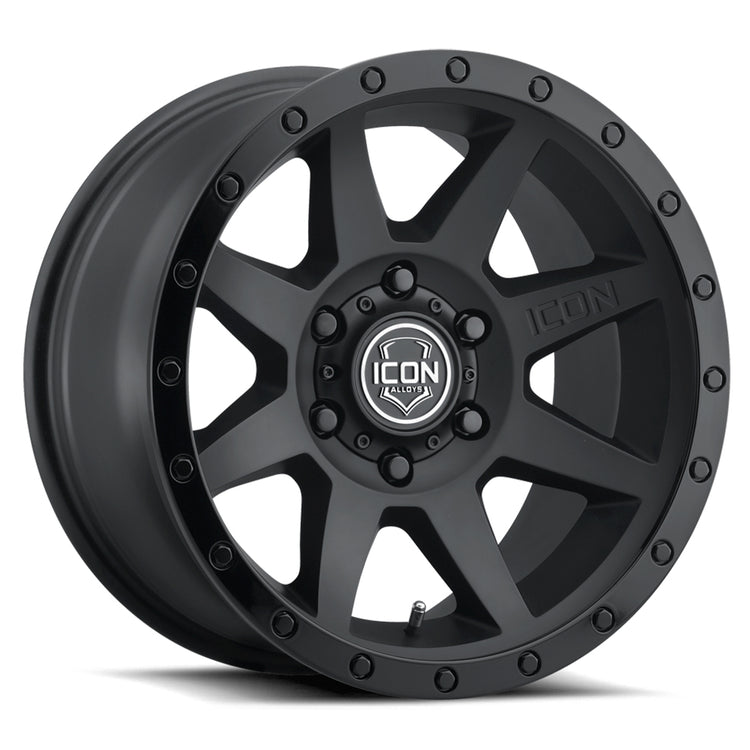 ICON Alloys Rebound, Double Black, 20 x 9 / 6 x 135, 16mm Offset, 5.625" BS