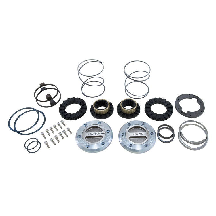 Yukon Hardcore Locking Hub set, ‘00-‘17 Dodge 3/4 & 1-Ton Front w/Spin Free Kit