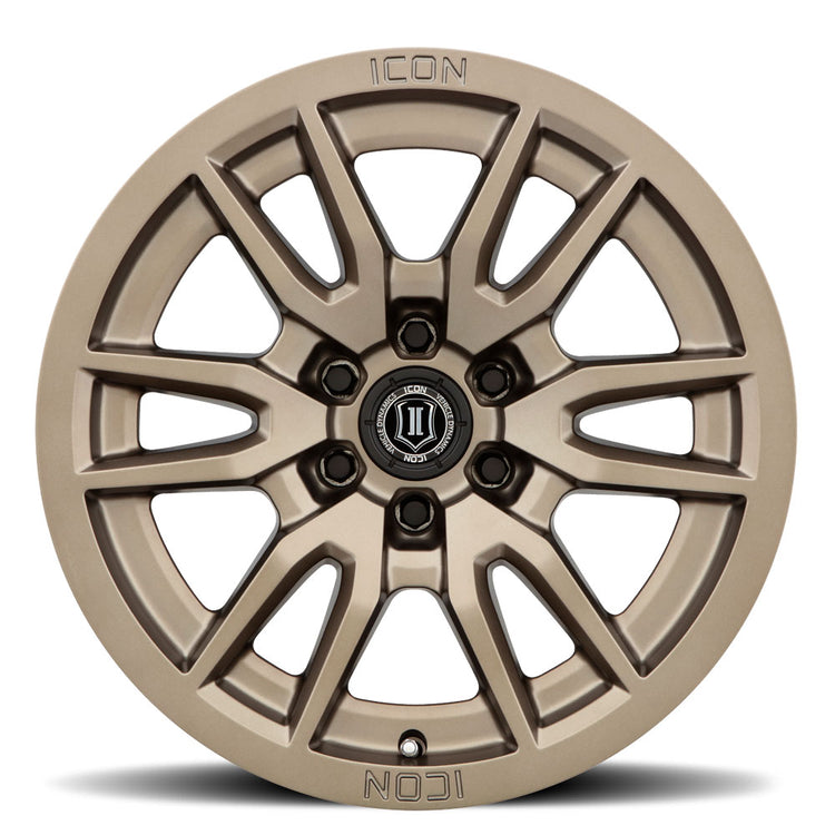 ICON Alloys Vector 6, Bronze, 17 x 8.5 / 6 x 135, 6mm Offset, 5" BS