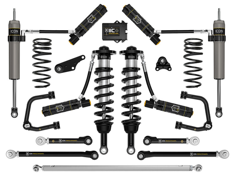 ICON 2024-2026 Toyota Tacoma 1.25-3" Lift, Stage 13 Suspension System, Tubular