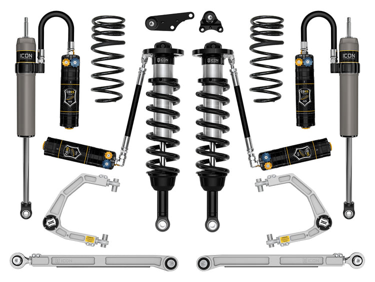 ICON 2024-2026 Toyota Tacoma 1.25-3" Lift, Stage 9 Suspension System, Billet, Overland Rear Springs
